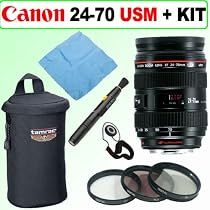 Canon EF 24-70mm f/2.8L USM Standard Zoom Lens + Deluxe Accessory Kit