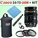 Canon EF 24-70mm f/2.8L USM Standard Zoom Lens + Deluxe Accessory Kit