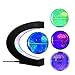 FUZADEL Multi-Color Changing Levitating Globe Magnetic Levitation Floating Globe World Map Educational Gifts for Kids / Teens Home / Office Desk Decoration Ornament