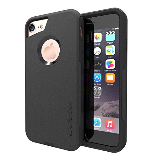 iPhone 7 Case,eSellerBox Ultra Slim Heavy Duty Dual-Layer Hybrid Full Body Rugged Protective Case Cover for iPhone 7 Deives (4.7 inch 2016 Relase) (Black)