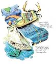 Jimmy Buffett~ Jimmy Buffett Sticker~ Key West Shipwreck Rum~ Approx 3.5" x 4.5"