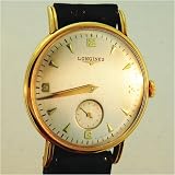 Vintage Antique watch: Longines 18K Yellow Gold, Large Vintage Watch, 1950's by Longines
