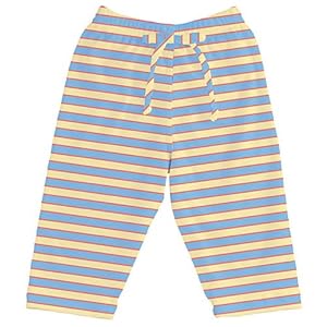i play. Itsy Bitsy Organic Cotton Knit Yoga Pants, Cornflower, Newborn