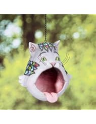 Home: Jim Shore Heartwood Creek Open Mouth Cat Birdfeeder Birdfeeder, 9-Inch - Enesco Gift