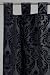 Bild: Dekoschal / Schlaufenschal Ornament schwarz 250x140cm