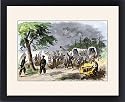 Framed Prints of Mississippi regiment throwing the bowie knife, Civil War from North Wind
