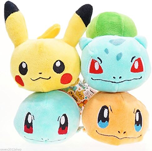 Pokemon Center 8" Bulbasaur, Squirtle, Charmander &amp; Pikachu Plush Doll Toy