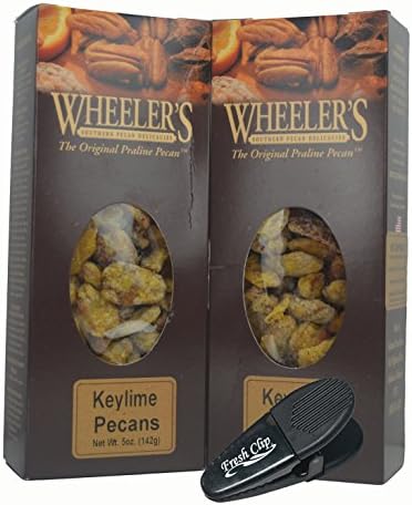 Wheelers Key Lime Delicious Pecans Snacks 3.75oz (Pack of 2)