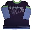 "Good Lad Toddler Blue ""Flight 55"" Long Sleeve Knit Shirt"