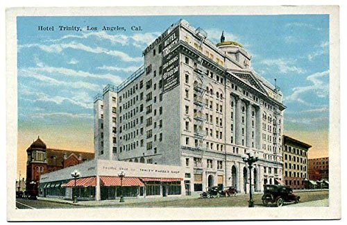 Post Card Hotel Trinity Los Angeles CA Autos