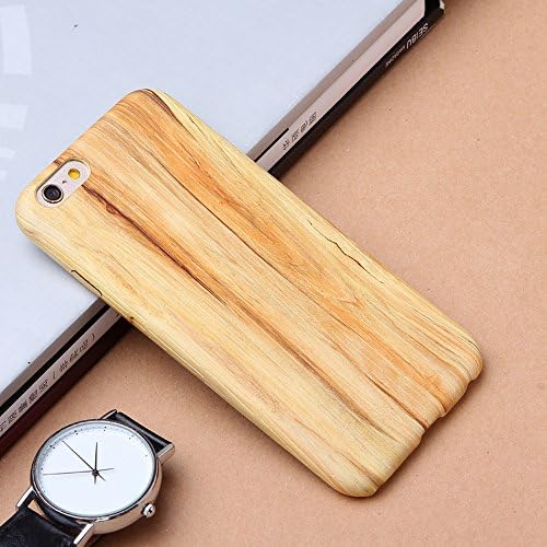 iPhone 6/6s Plus Case, Naoho® New Fashion TPU Leather Wood Pattern Case for iPhone 6/6s Plus 5.5inch Back Cover Anti-scratch Shockproof, Durable Case ( Pattern-1)