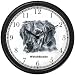 Golden Retriever Dog Wall Clock by WatchBuddy Timepieces (Black Frame)