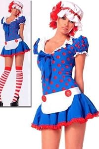 Leg Avenue Women's Rag Doll Dress, Multi, Medium/Large