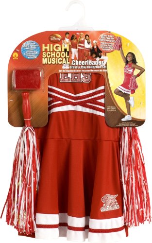 Rubies High School Musical Cheerleader Dress-Up Set Dress and Play Collection, Size 4 to 6
