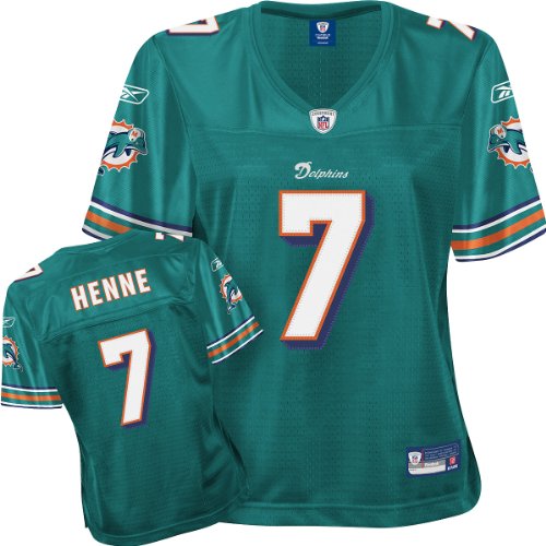 Reebok Miami Dolphins Chad Henne Women's Premier Jersey XX Large