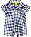 カーターズ Carter's ロンパース 半袖 綿100% Plaid Button-Front Romper NB (50-55cm)