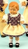 Schildkröt Puppe Christel, 25 cm im festlichen Brokatkleid