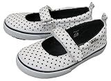 キッズ【VANS】バンズ メリージェーン V741K WHT/NAVY DOT