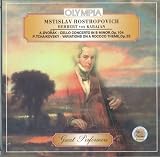 Mstislav Rostropovich Berliner Philarmoniker, Karajan. Dvorak, Cello concerto. Tchaikovsky, Variatio