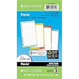 Day-Timer Note Pads, Undated, Portable Size, 3.75 x 6 Inches, Flavia, Assorted Colors (09610)