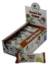 Oskri Organics Coconut Bar, Original, 1.86 Ounce Bars - (Pack of 18)