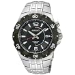 SEIKO Men's 10 ATM Stainless Steel Kinetic Watch with Black Dial. Model: SKA445P1