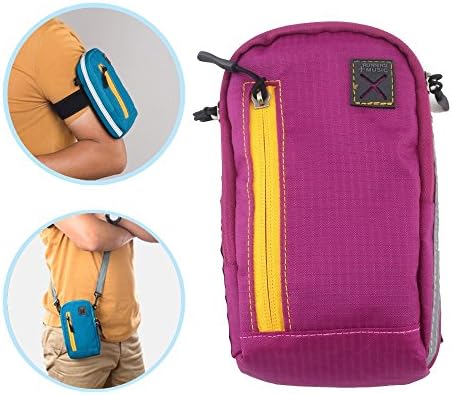 Sport Armbag for iPhone Nylon Running Outdoor Armband Bag Pouch, with 2 Zipper Pockets and Earphone Hole for iPhone 7/7plus /6S plus Samsung Galaxy Note 7, all 3.5-5.8 inch smartphone