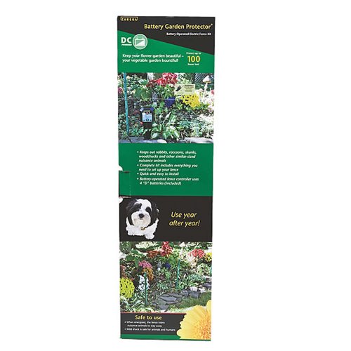 Zareba KGPDC-Z DC Garden Protector Battery-Powered Electric Fence Kit