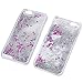 Yoption Transparent Plastic 3D Glitter Quicksand and Star Liquid Case for Apple iPhone 6 iPhone 6s 4.7