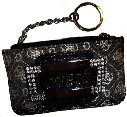 Women's Guess Change Purse ID Holder Key Chain Available in Several Colors