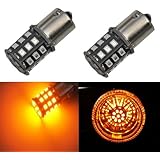 JDM ASTAR AX-2835 Chipsets 1156 1141 1073 7506 LED Bulbs for Turn Signal,Amber Yellow