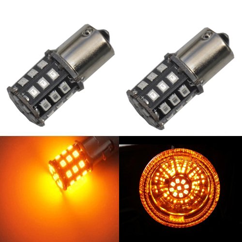 JDM ASTAR Super Bright AX-2835 Chipsets 1156 1141 1073 7506 LED Bulbs for Turn Signal,Amber Yellow