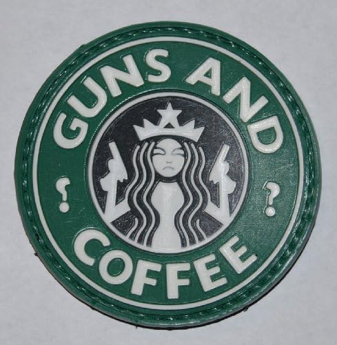Guns and Coffee PVC Morale Patch with Velcro