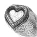 Contemporary Heart Outline Punch For Stamping Metal 1/4 Inch 6mm (1)