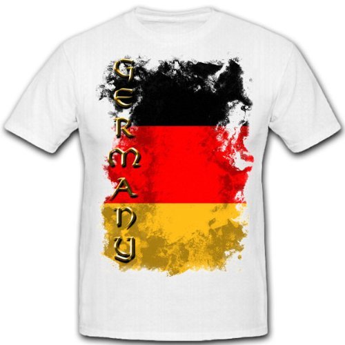Deutschland Fan Old School Trikot EM WM Fußball Sport Kult Herren T Shirt *5185, Weiß, XL