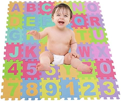 Keetek Alphabet Numbers Soft Foam Play Puzzle Mats Children Kids Play Mat