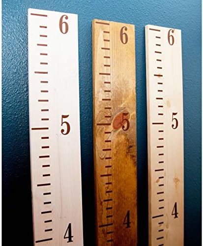 DIY Vinyl Growth Chart Ruler Decal Kit - Brown Numbers and Lines