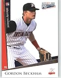 2009 TRISTAR PROjections #124 Gordon Beckham - Chicago (AL) / Kannapolis Intimidators (Rookie / Prospect) (Baseball Cards)