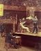 Between Rounds Fine Art Stretched Canvas Poster Print by Thomas Cowperthwait Eakins, 17x21