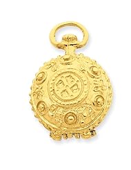 14k Gold Fancy Domed Locket