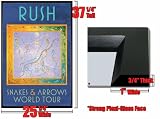 FRAMED RUSH WORLD TOUR SNAKES ARROWS POSTER FR 24528H
