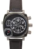Oulm - Montre Homme - Quartz - Synth??tique - de Compassulti Function Noire analogique CSport Watches