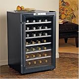 The Wine Enthusiast 28-Bottle Wine Cellar - Graphite