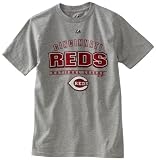 MLB Boys' Cincinnati Reds Opponent Short Sleeve Basic Tee (Steel Heather, X-Large)
