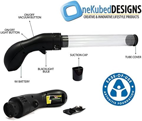 Bug Vacuum with BLACKLIGHT [49% off Retail THIS WEEK ONLY SALE] ★ Catch Spiders, Stink Bugs, Scorpions, Flies, Wasps ★ Catch Indoors & Release Outdoors or into the Toilet Bowl ★ Satisfaction Guarantee! ★ Buy the Original "Bug Gun" by OneKubedDESIGNS