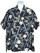 Men's Hawaiian Shirt-Bamboo Shoots on Black