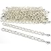 30 Teardrop Chain Extender Jewelry Necklace Silver Plated