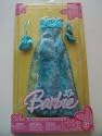Barbie Diva blue floral gown outfit with shoes purse