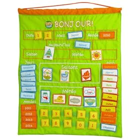 Logitoys - SC28143BS - Jeu Educatif - Calendrier Tissu