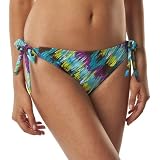 Mossimo® Black: Women's Multicolor Print Side Tie Swim Bottom